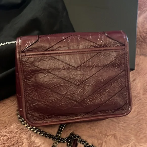 YSL burgundy small Crossbody bag - Picture 8 of 8
